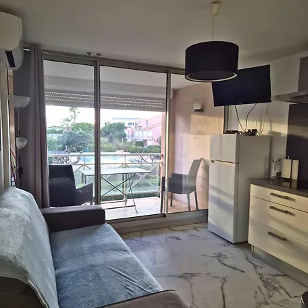 Apartment T2 Lumineux Tout Equipe Avec Piscine, Parking Prive Et Plage A 300M