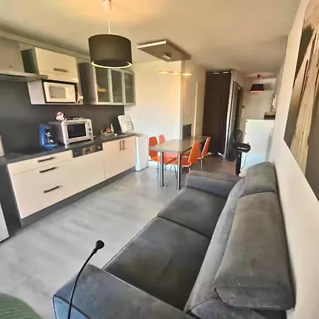 T2 Lumineux Tout Equipe Avec Piscine, Parking Prive Et Plage A 300M Apartment